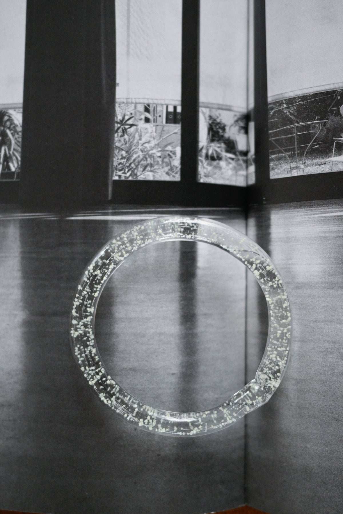 TURN Paris Luminescent Sleek Bangle, handmade glass bangle by La Verrerie de Biot