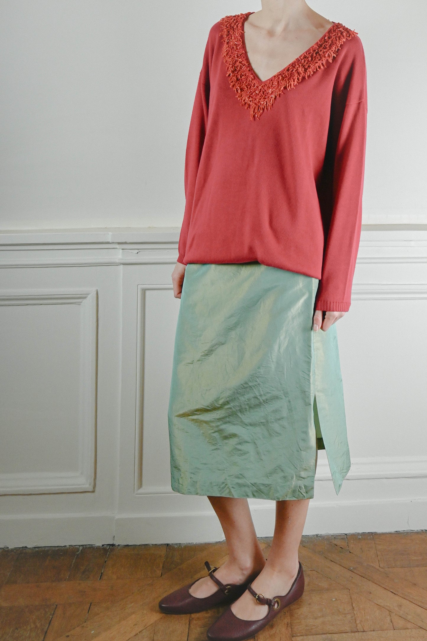 Green hue skirt