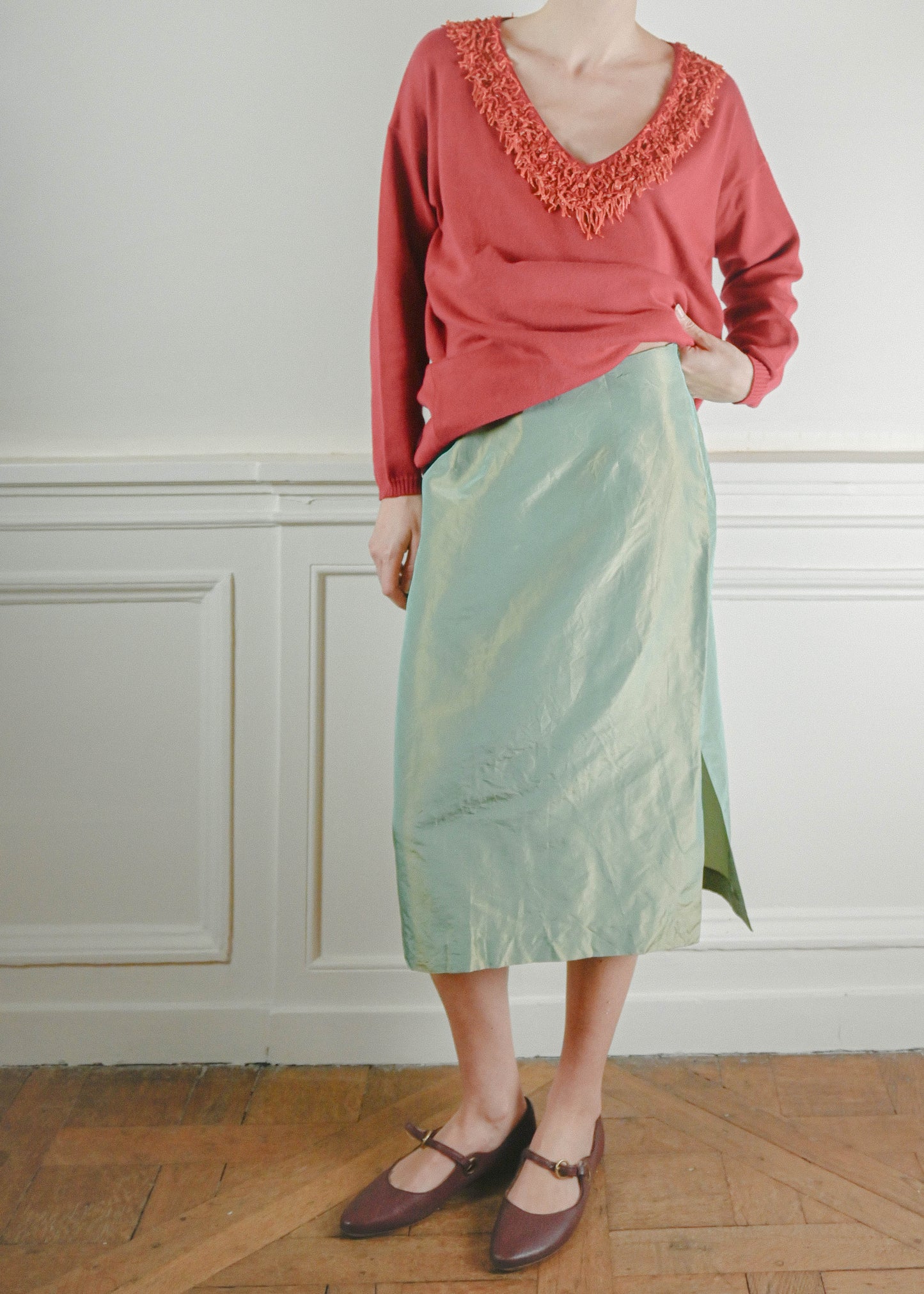 Green hue skirt