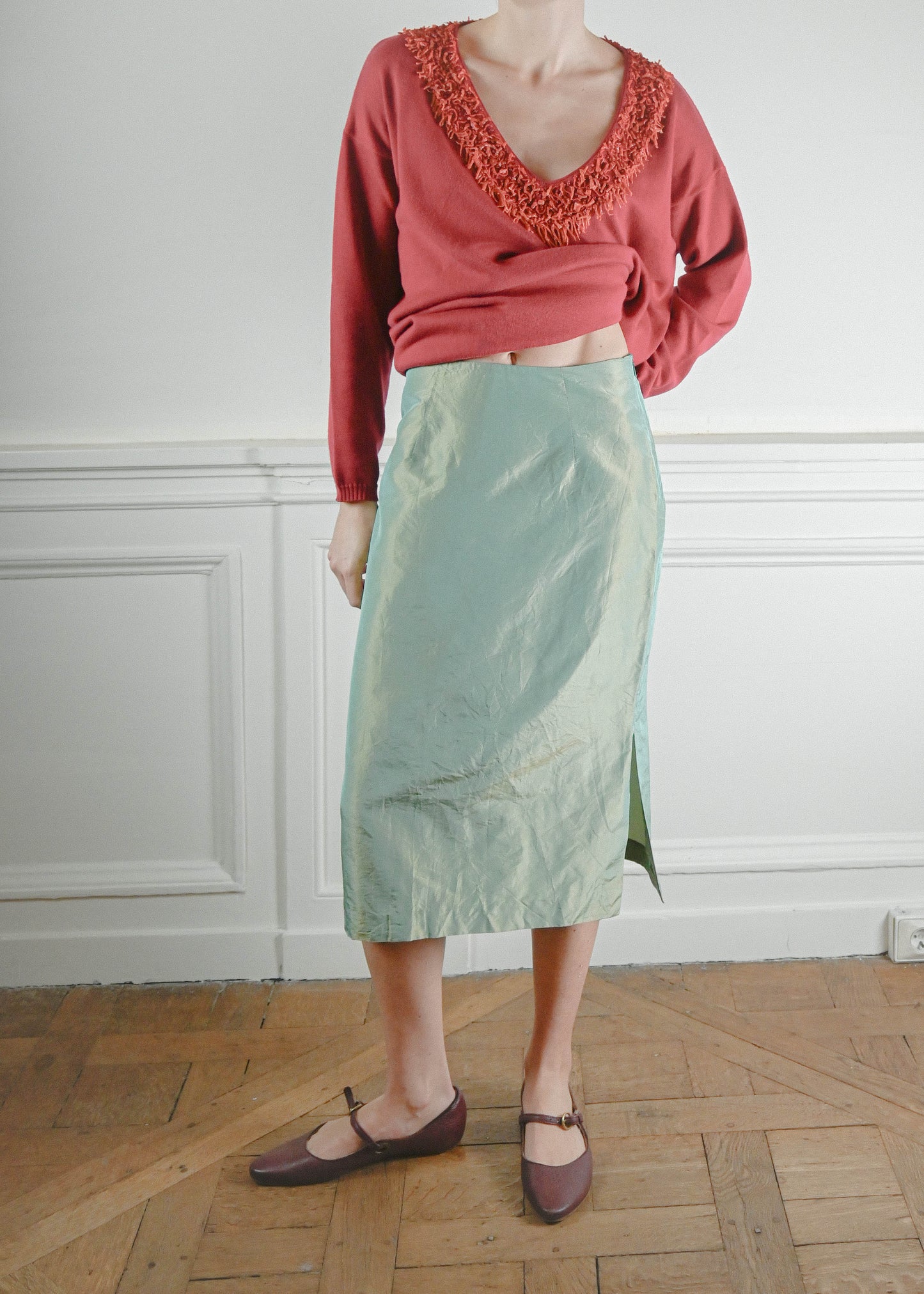 Green hue skirt