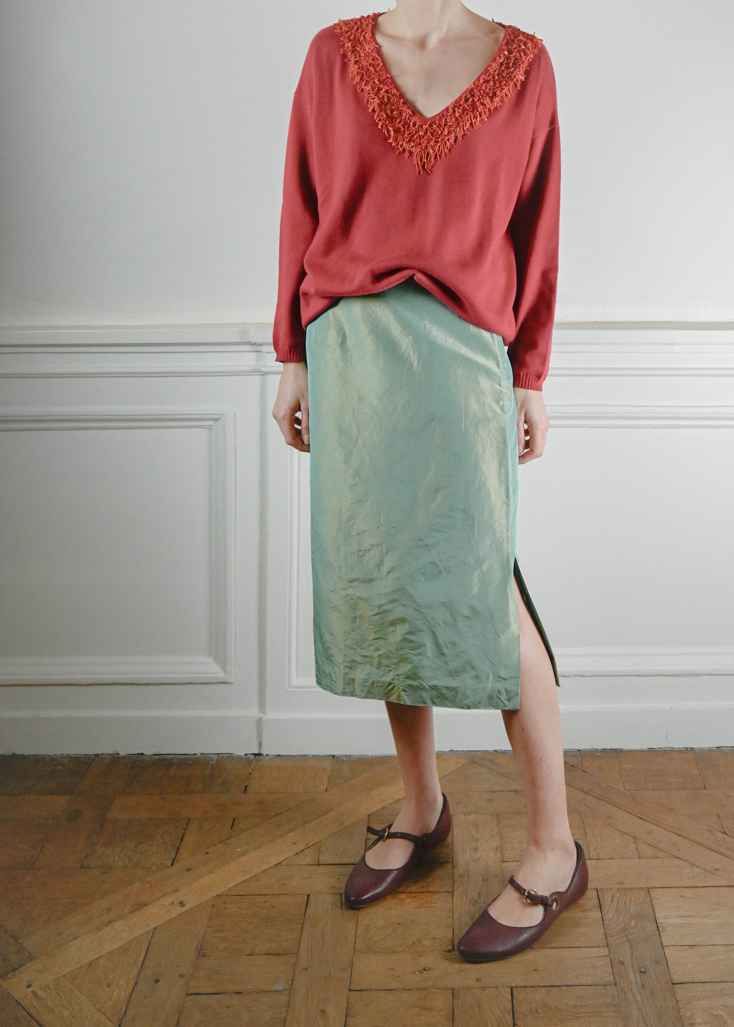 Green hue skirt