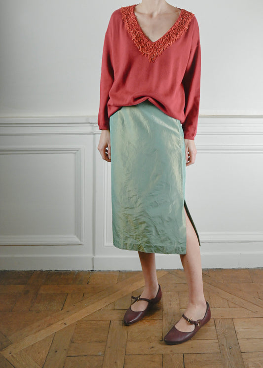 Green hue skirt