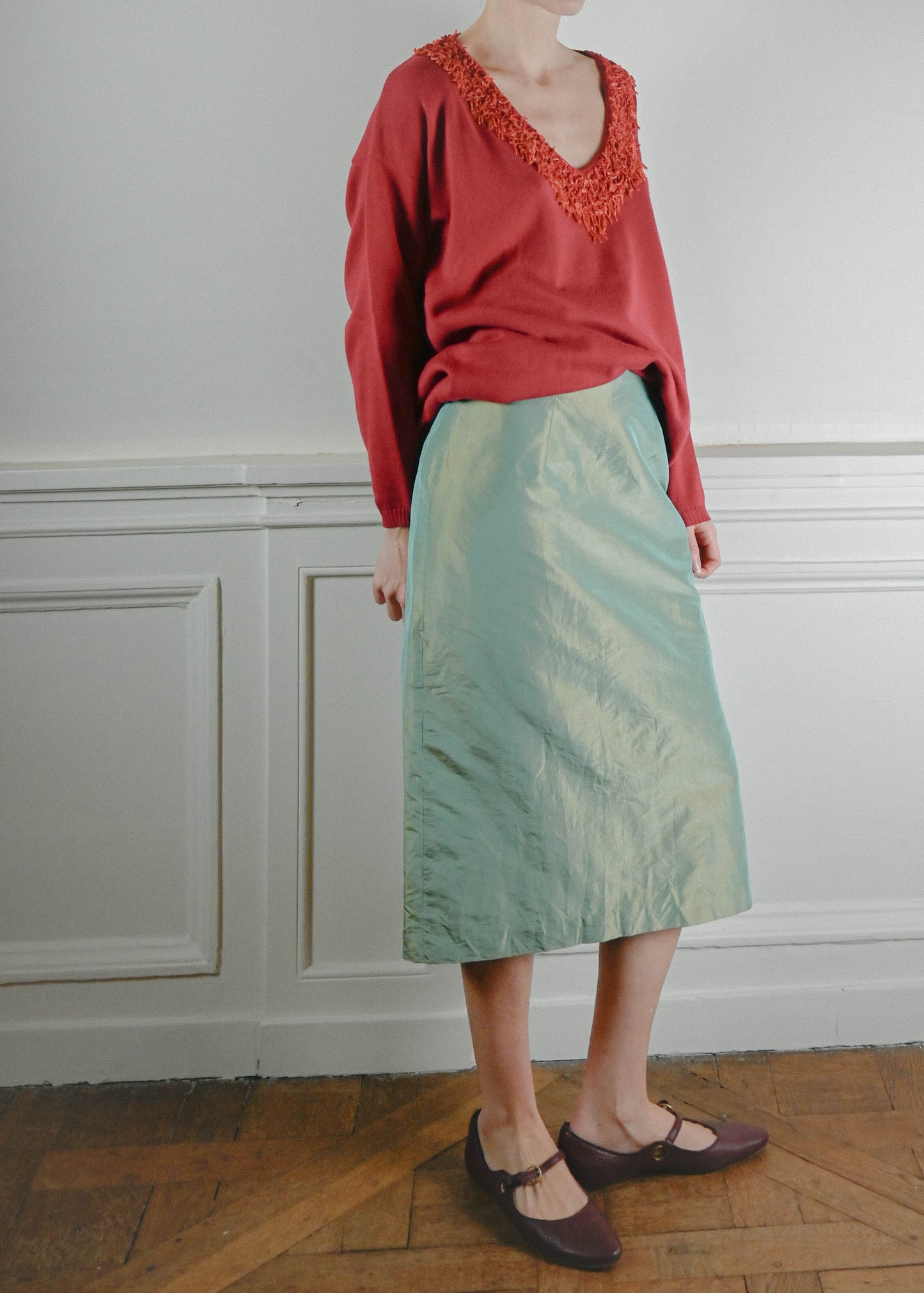 Green hue skirt