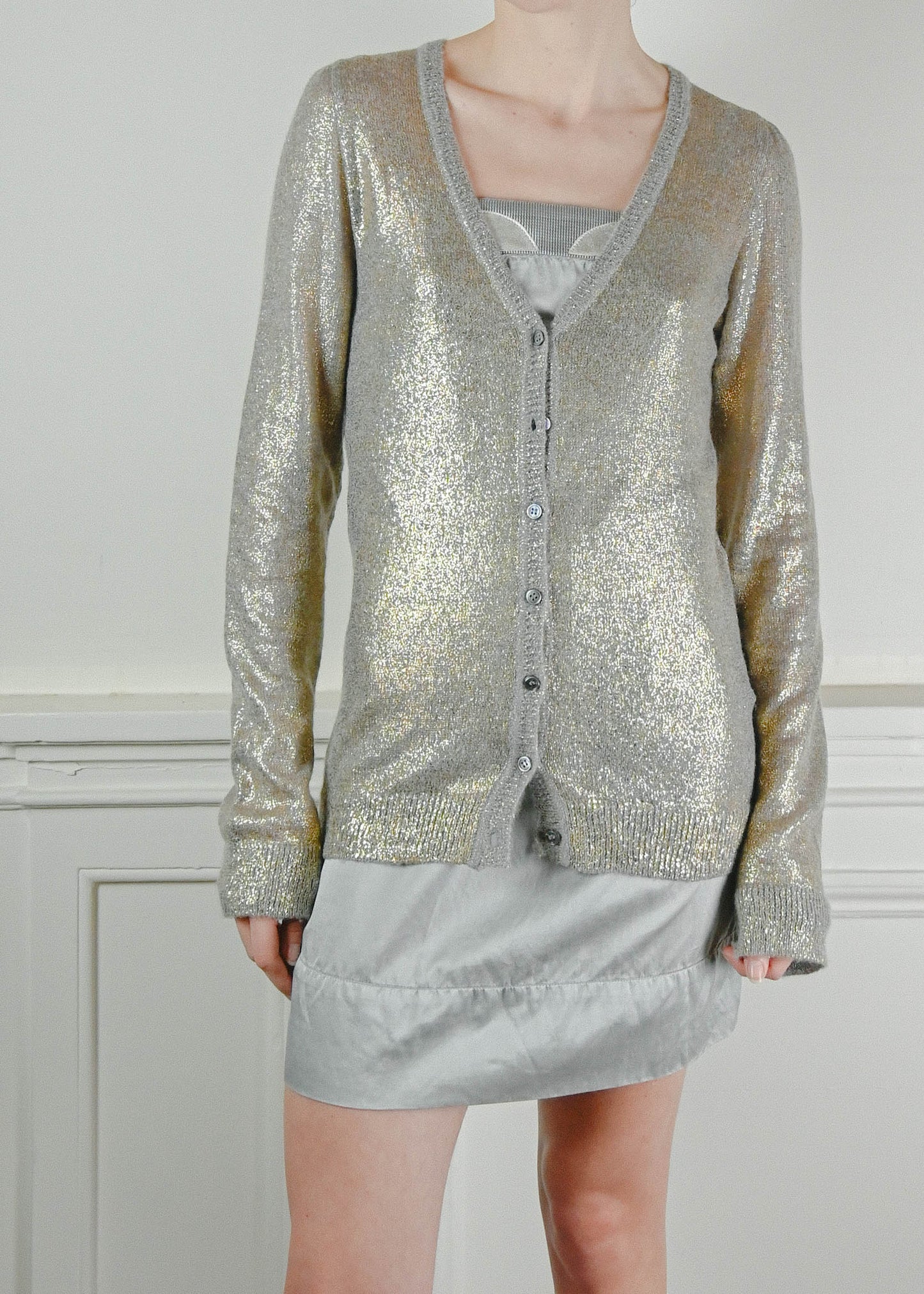 Gold cardigan