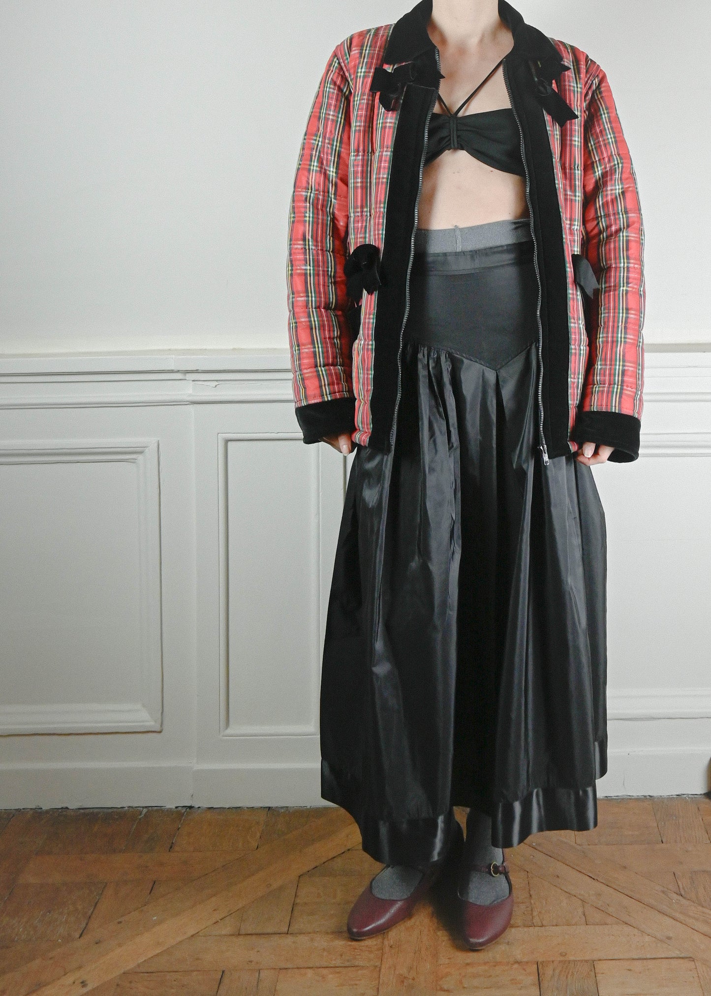 Blumarine tartan coat