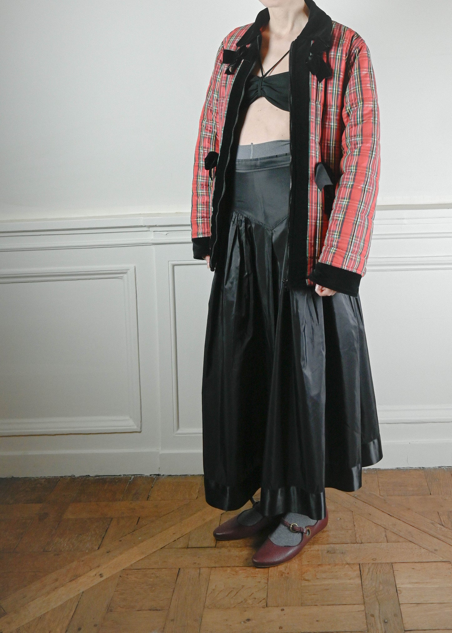 Blumarine tartan coat