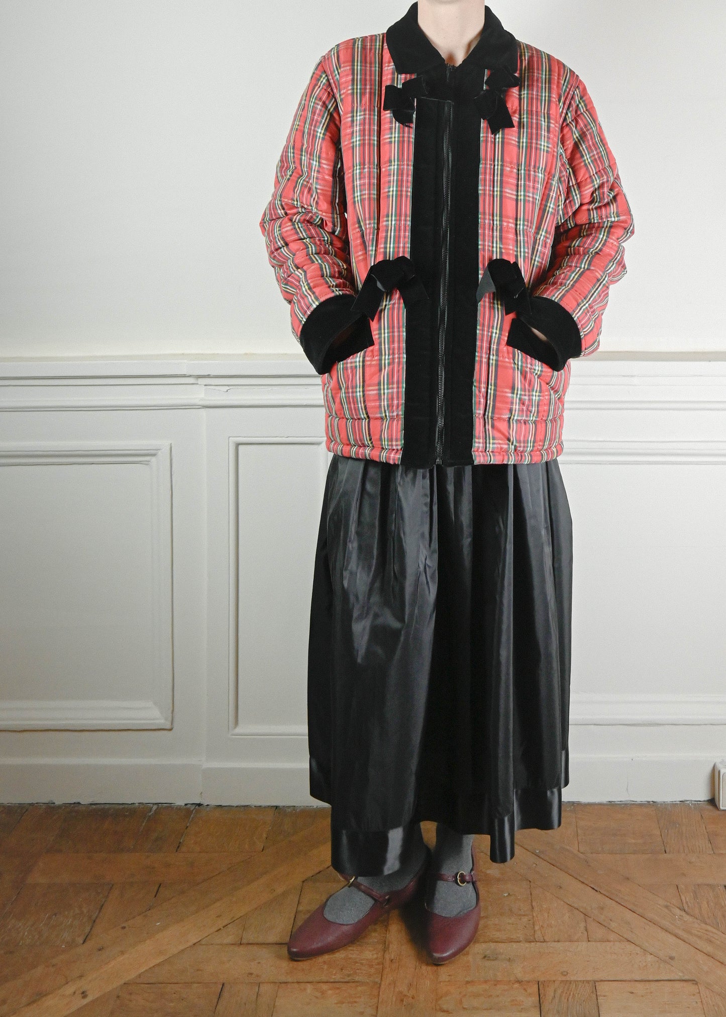 Blumarine tartan coat
