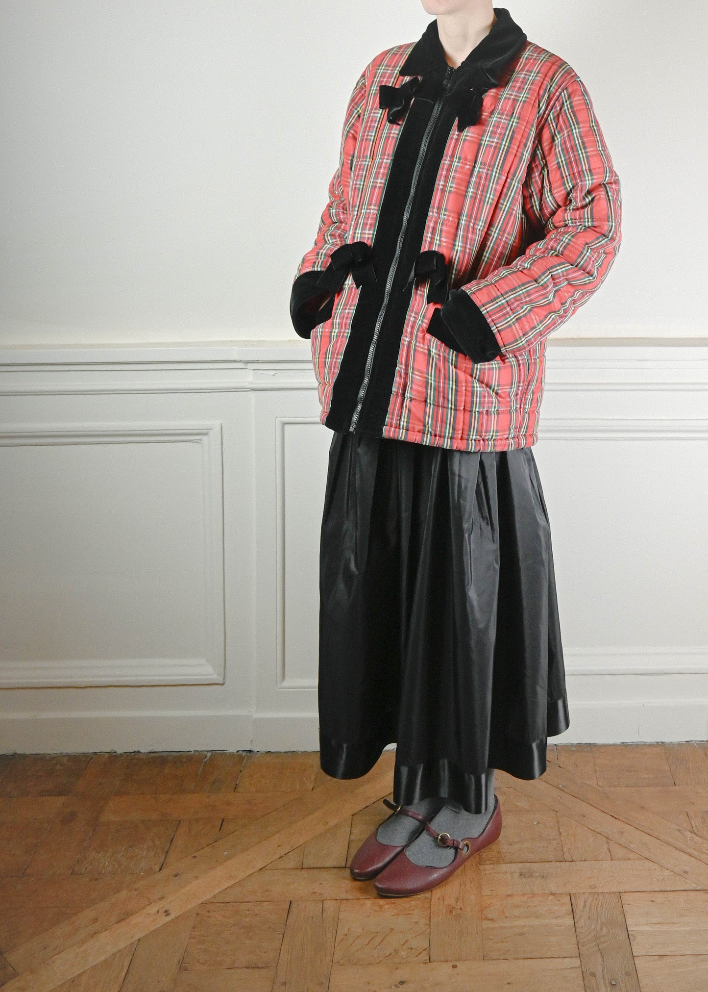 Blumarine tartan coat