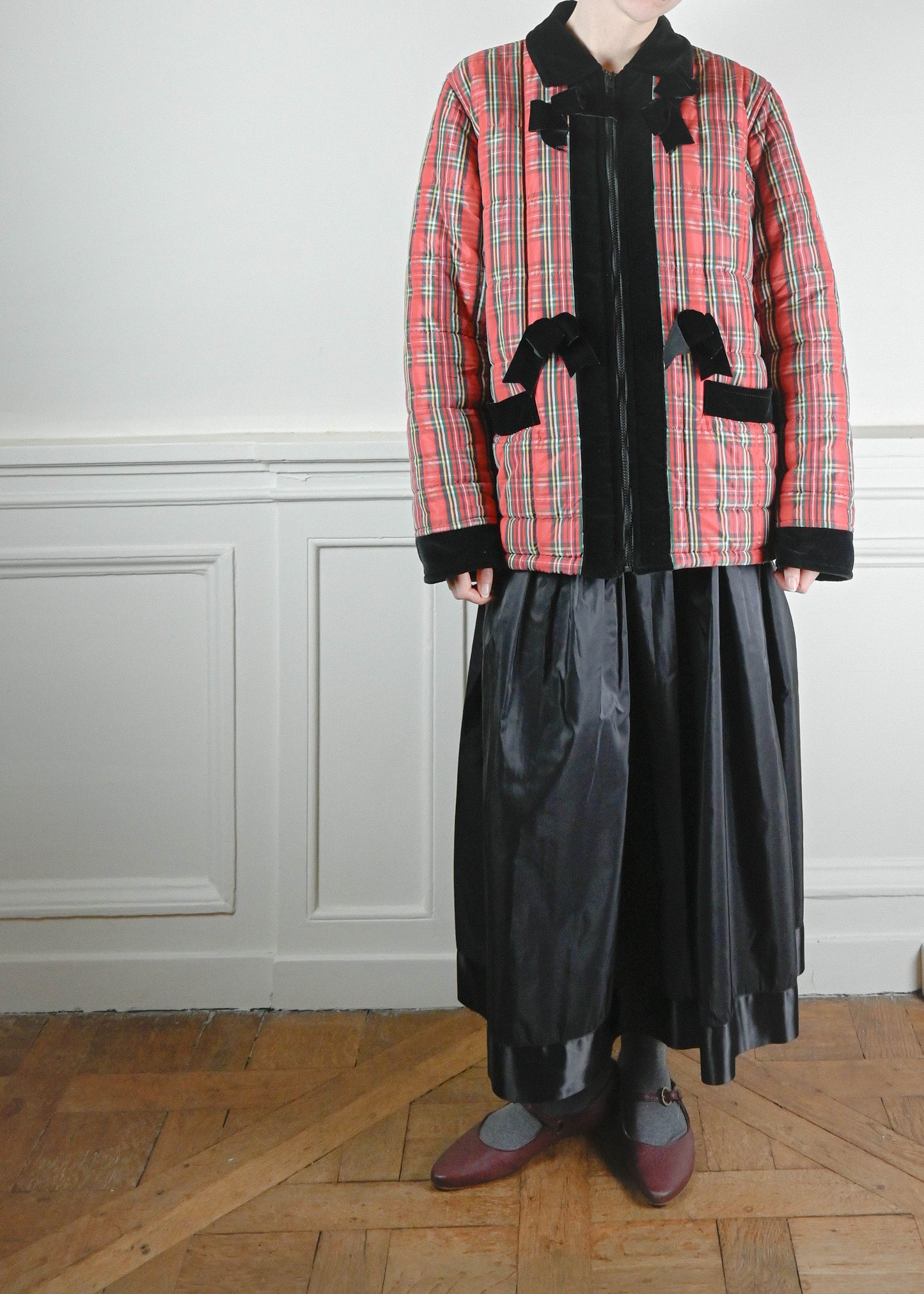 Blumarine tartan coat