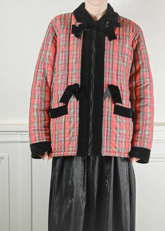 Blumarine tartan coat