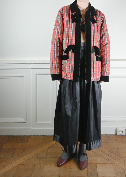 Blumarine tartan coat