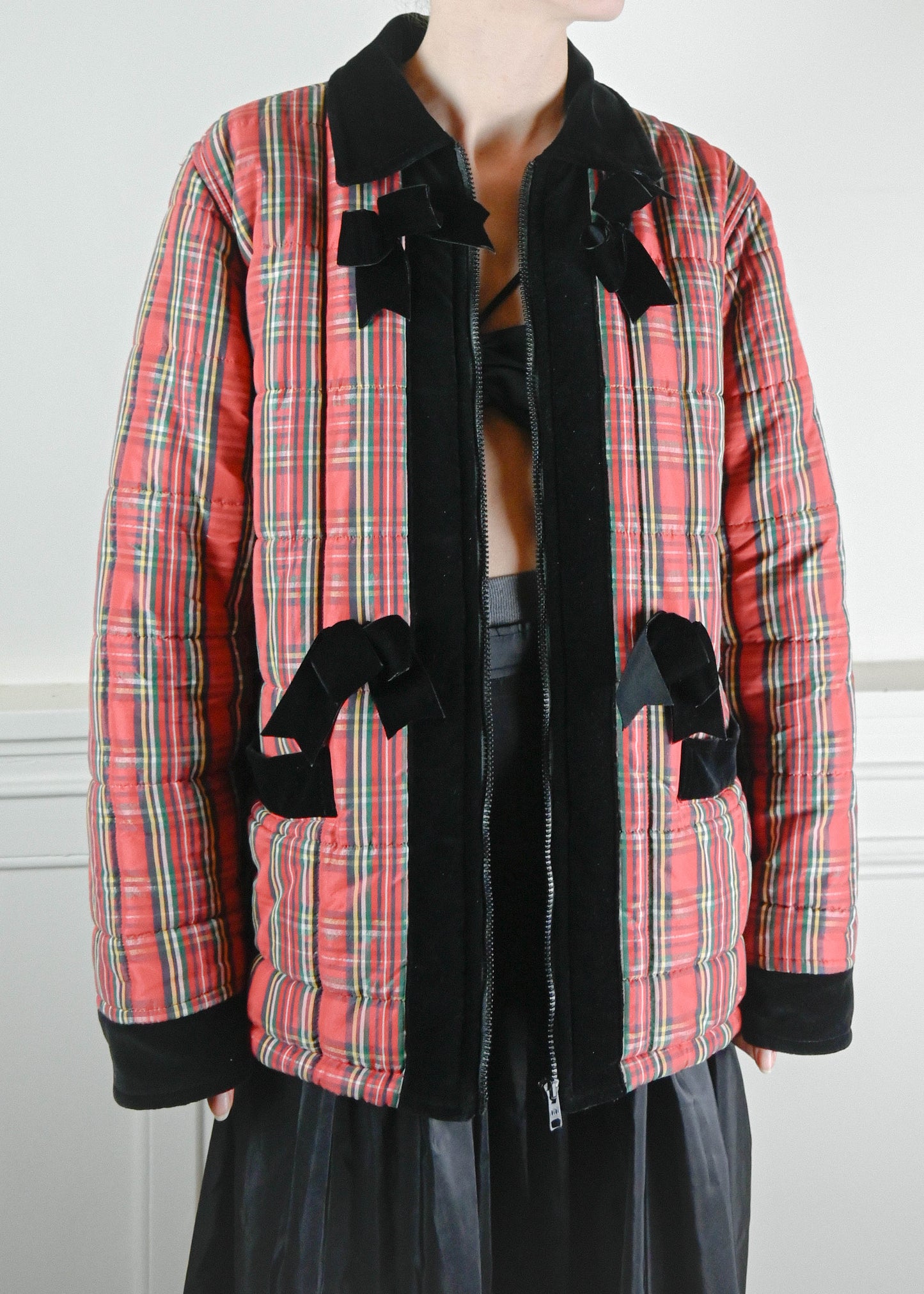 Blumarine tartan coat