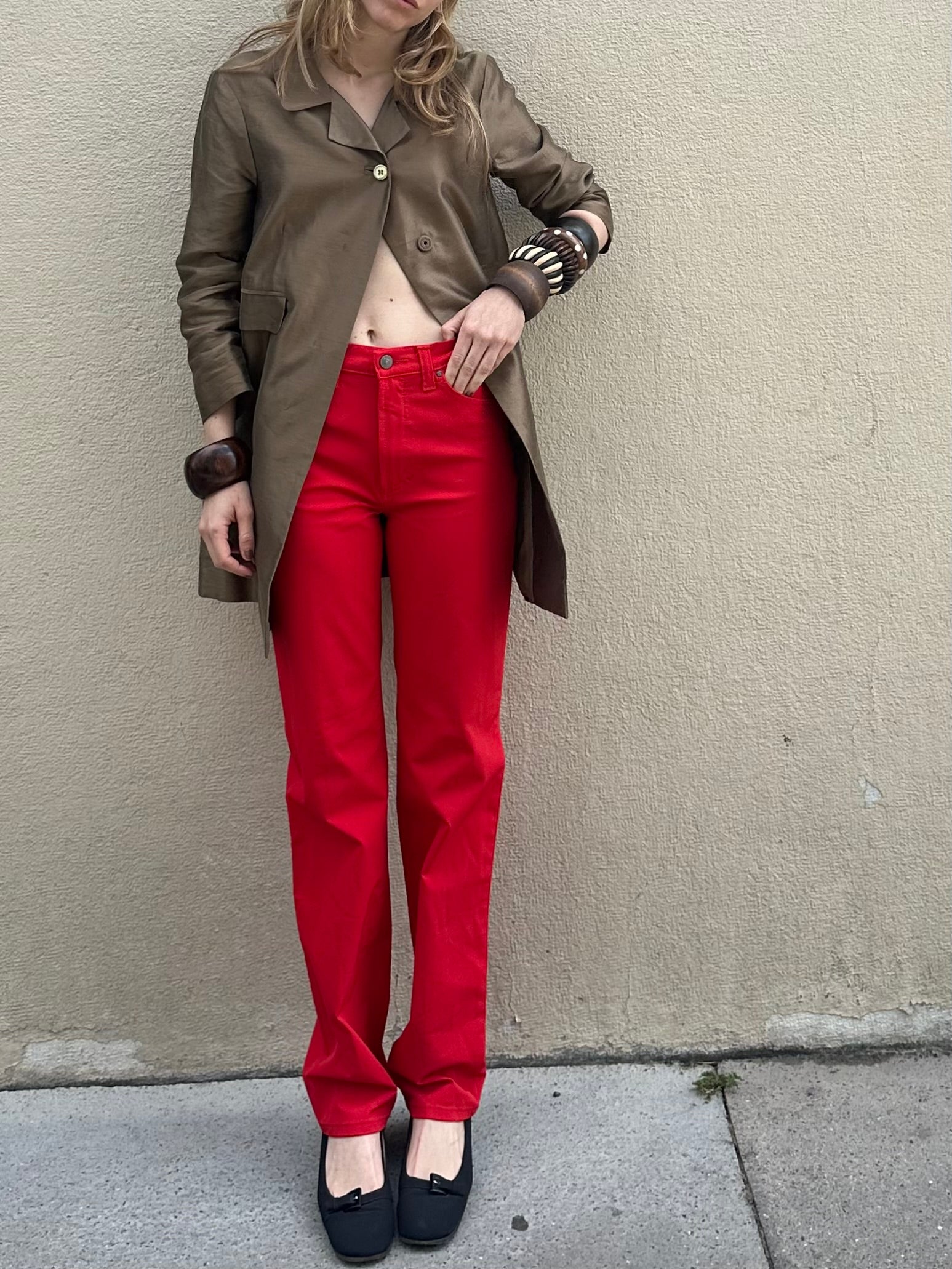VERSACE RED PANTS