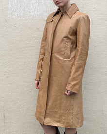 COSTUME NATIONAL LEATHER TRENCH