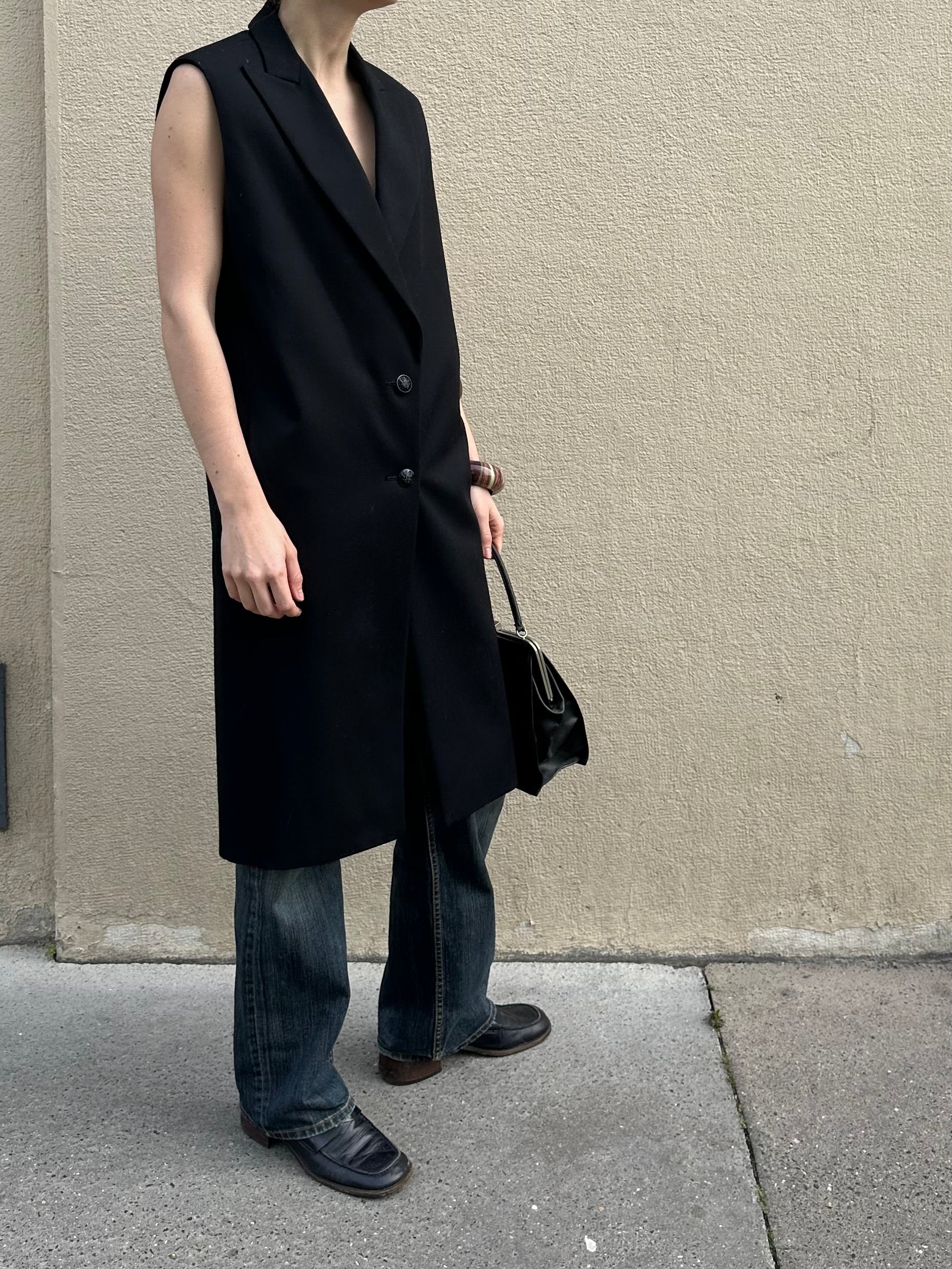 LANVIN SLEEVELESS COAT