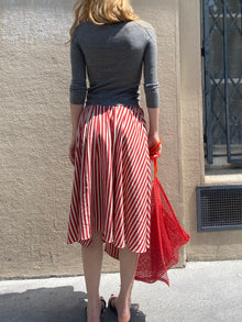 SONIA RYKIEL STRIPED WRAP SKIRT