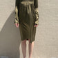 MARGIELA RENAISSANCE KHAKI DRESS