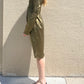 MARGIELA RENAISSANCE KHAKI DRESS