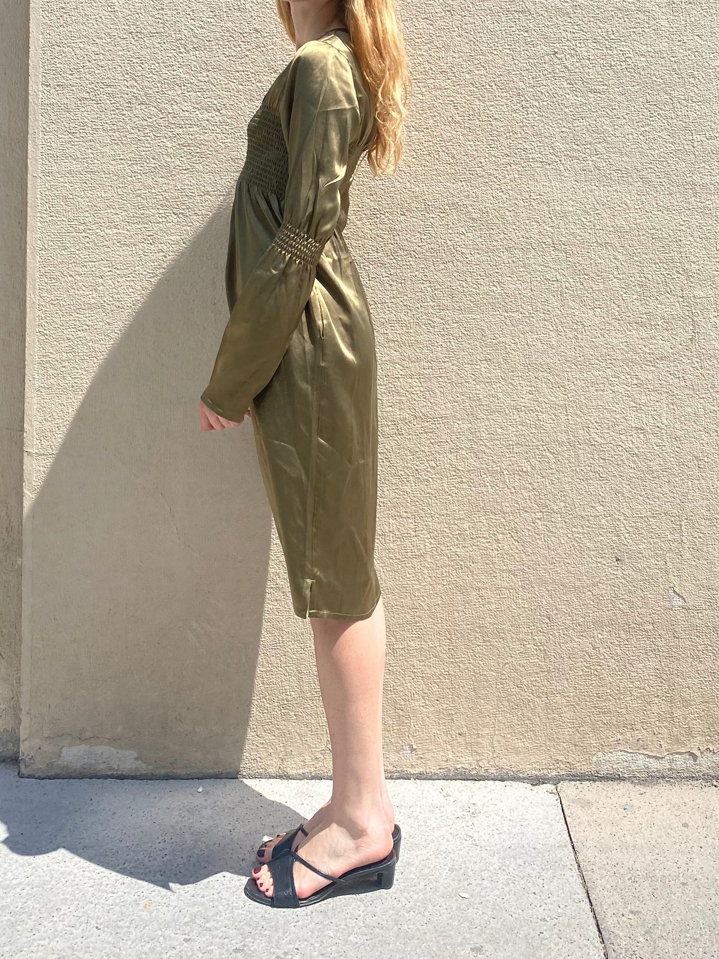 MARGIELA RENAISSANCE KHAKI DRESS