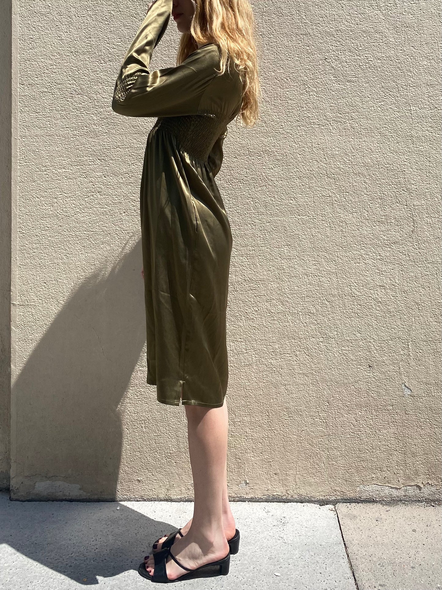 MARGIELA RENAISSANCE KHAKI DRESS