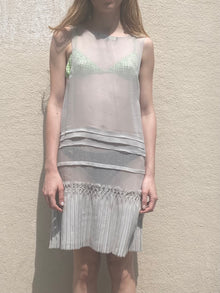 BARBARA BUI TRANSPARENT GREY DRESS