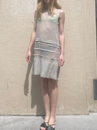 BARBARA BUI TRANSPARENT GREY DRESS