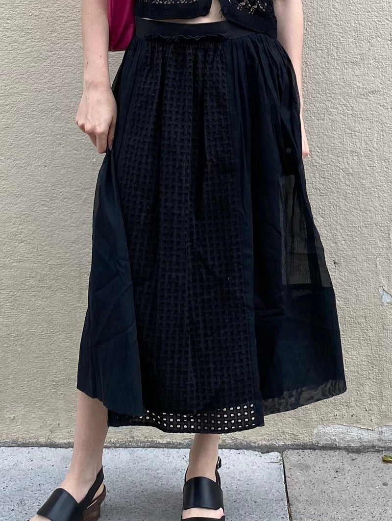 MISSONI BLACK COTTON LIGHT SKIRT