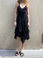 ROBERTA SCARPA SILK BLACK DRESS