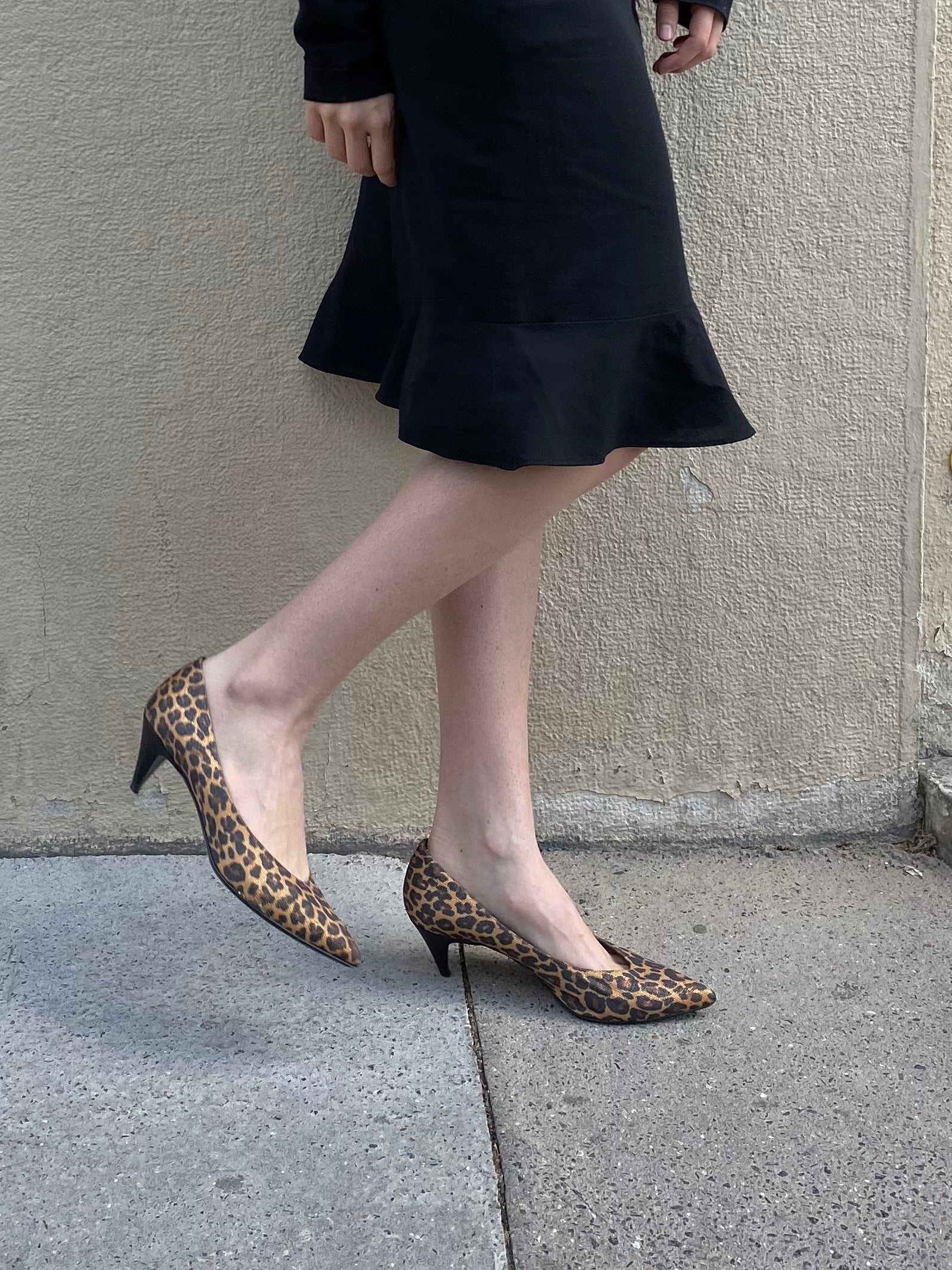 YVES SAINT LAURENT LEOPARD PUMPS