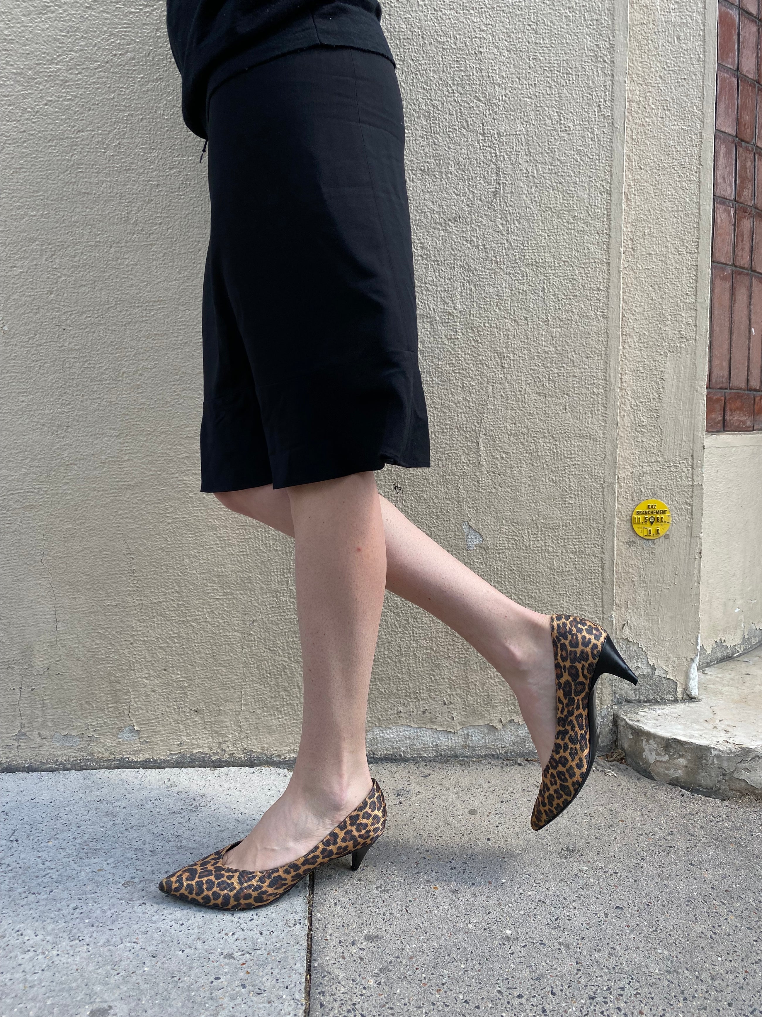 YVES SAINT LAURENT LEOPARD PUMPS