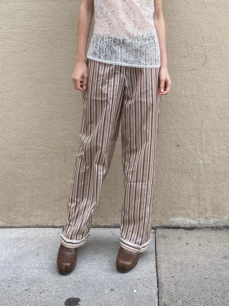 PRADA WATERPROOF STRIPED PANTS