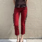 ISABEL MARANT FRINGED CAPRI PANTS