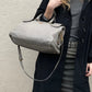 PRADA LIGHT GREY LEATHER BAG