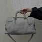 PRADA LIGHT GREY LEATHER BAG