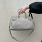 PRADA LIGHT GREY LEATHER BAG