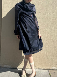 VINTAGE TRANSPARENT TRENCH DRESS