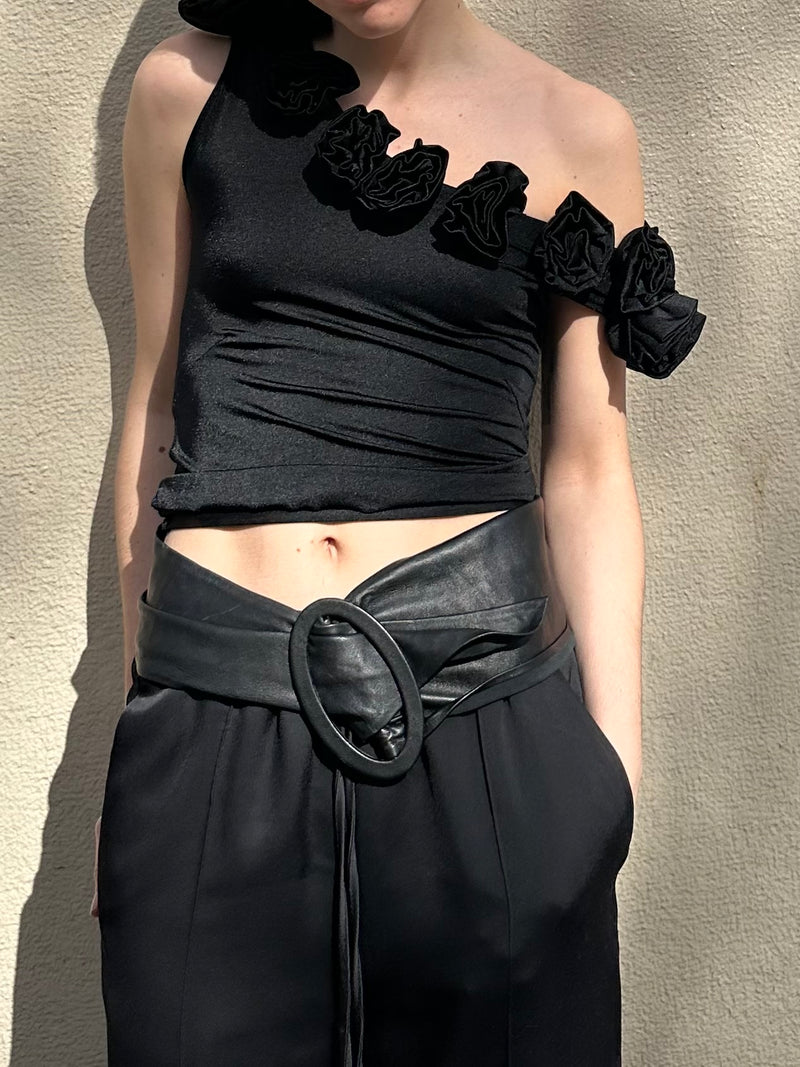 ANNA MOLINARI LEATHER BELT