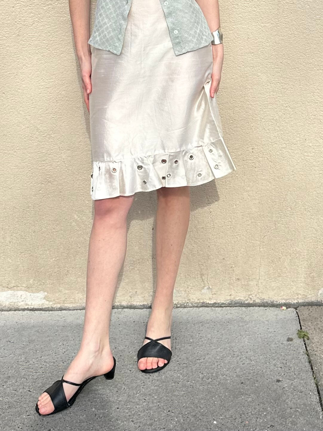 ANNA MOLINARI SILK SKIRT