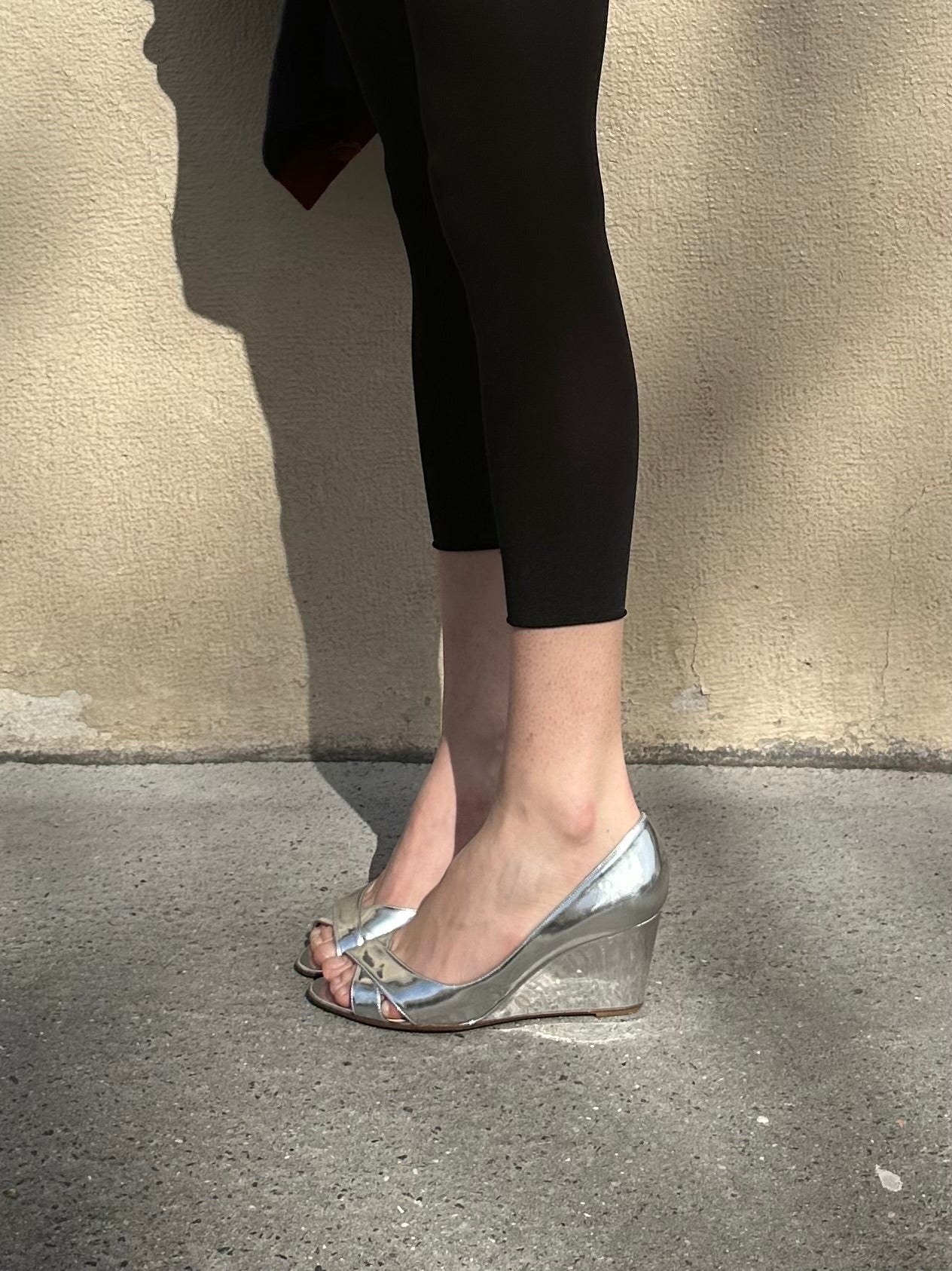 LOUBOUTIN SILVER HEELS