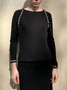 CHANEL LONG SLEEVE CORSET TOP