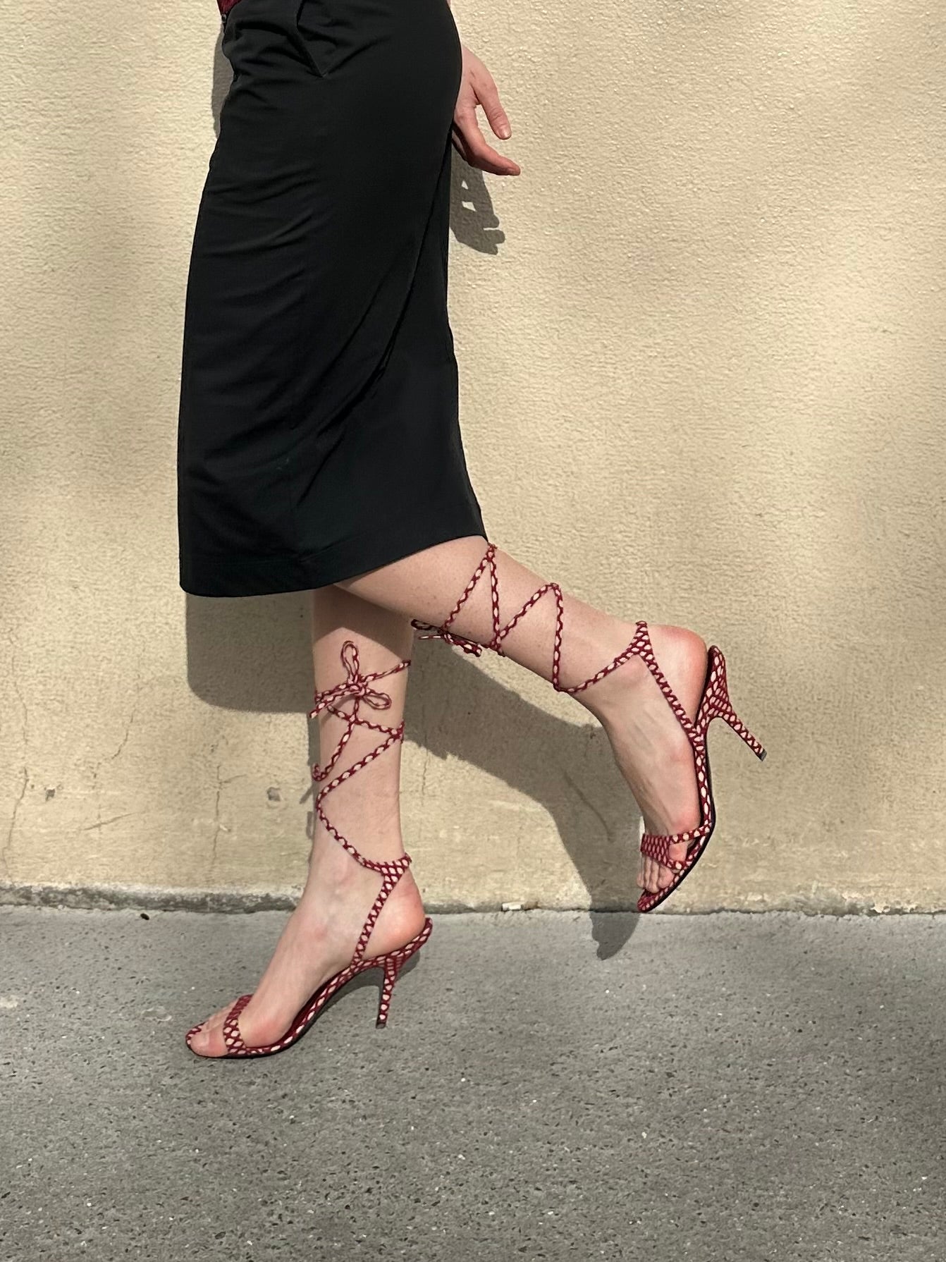 PIERRE HARDY LACE UP HEELS