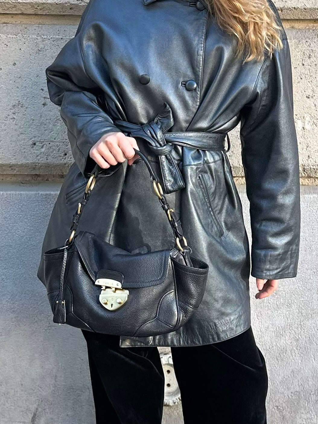 PRADA VITELLI LEATHER BAG