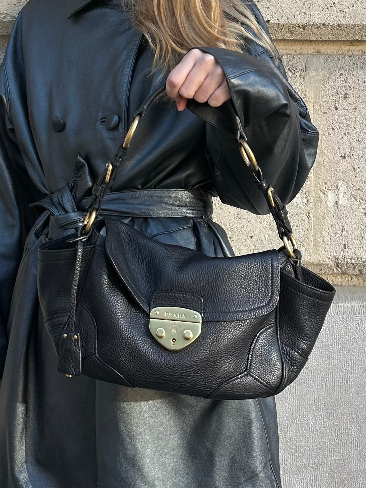 PRADA VITELLI LEATHER BAG