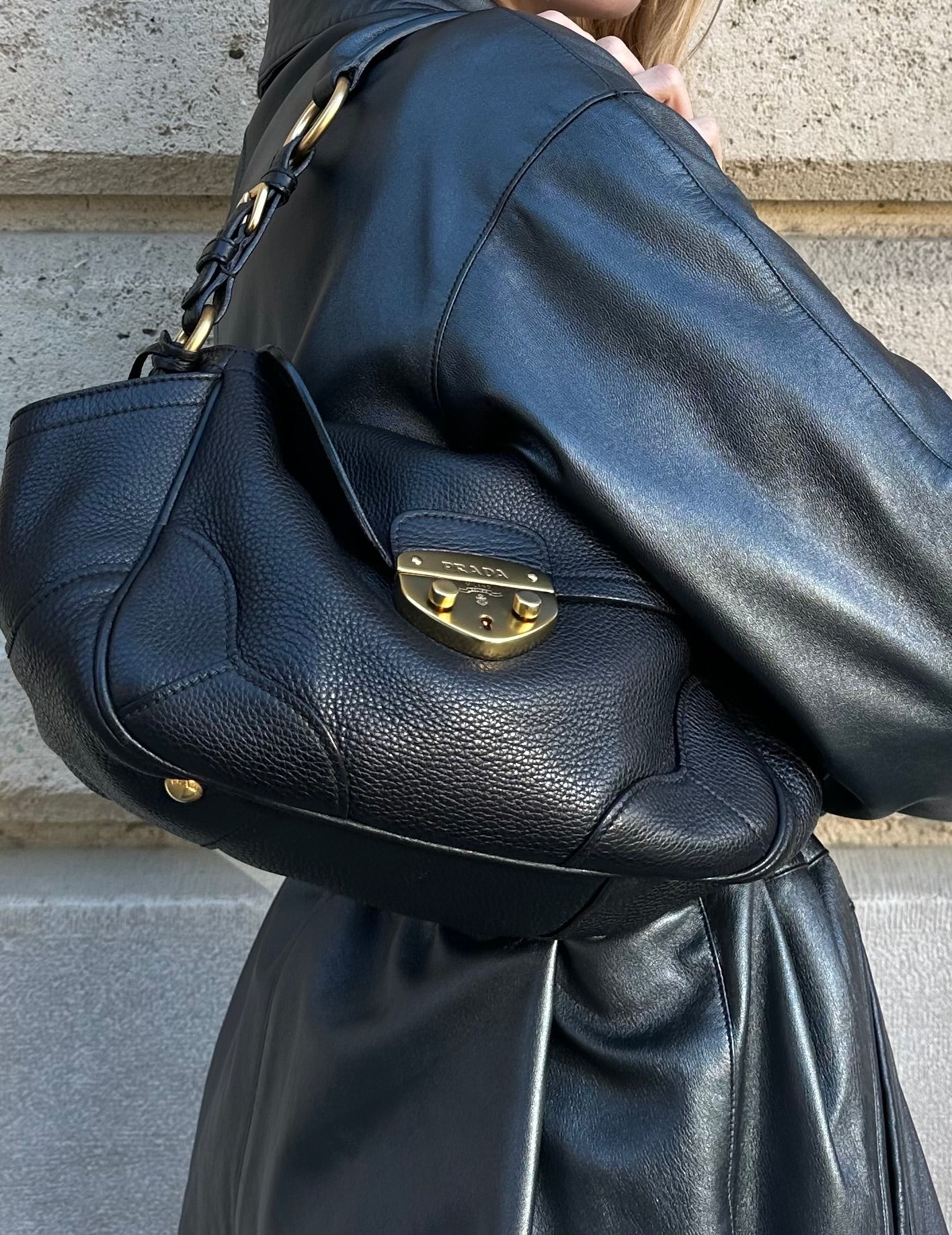 PRADA VITELLI LEATHER BAG