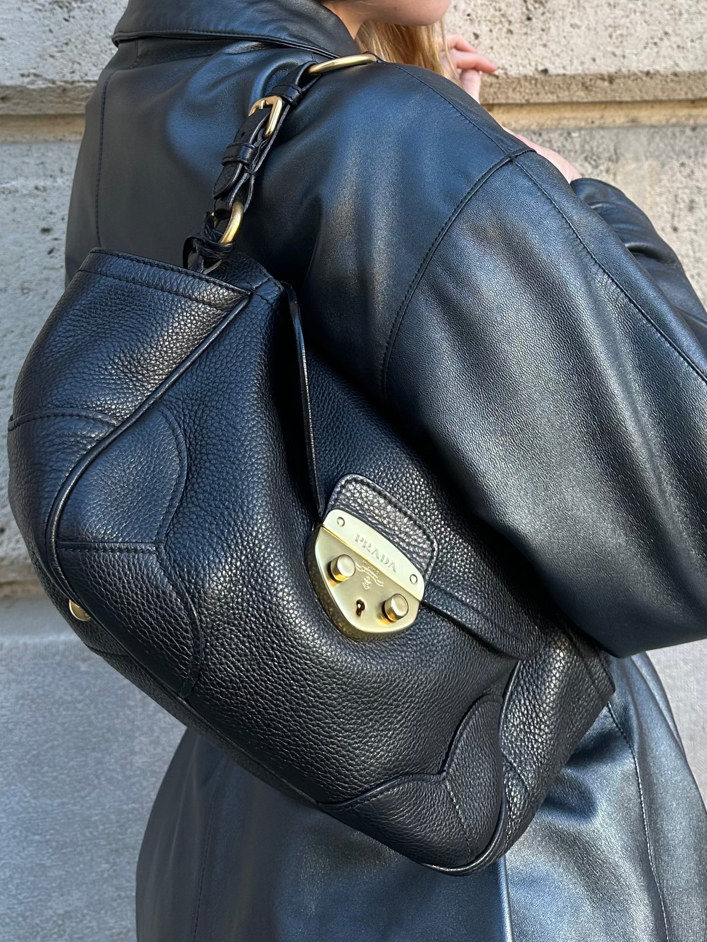 PRADA VITELLI LEATHER BAG