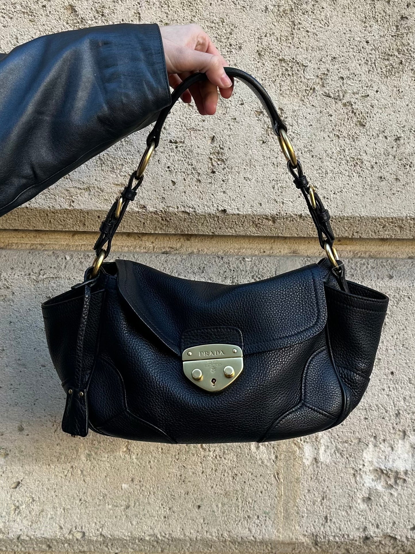 PRADA VITELLI LEATHER BAG