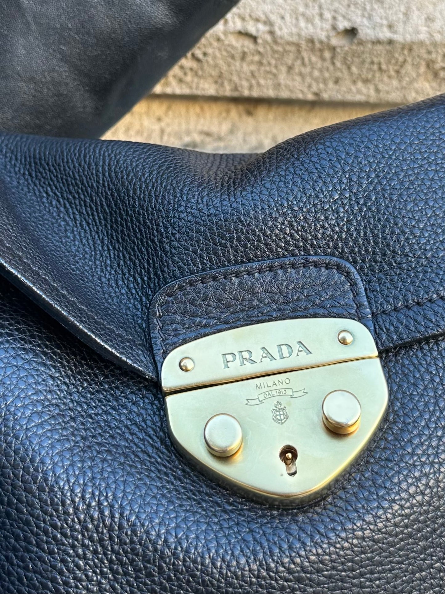 PRADA VITELLI LEATHER BAG