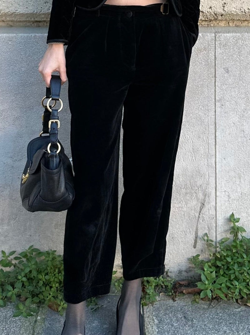 SAINT-LAURENT VELVET PANTS 1990S