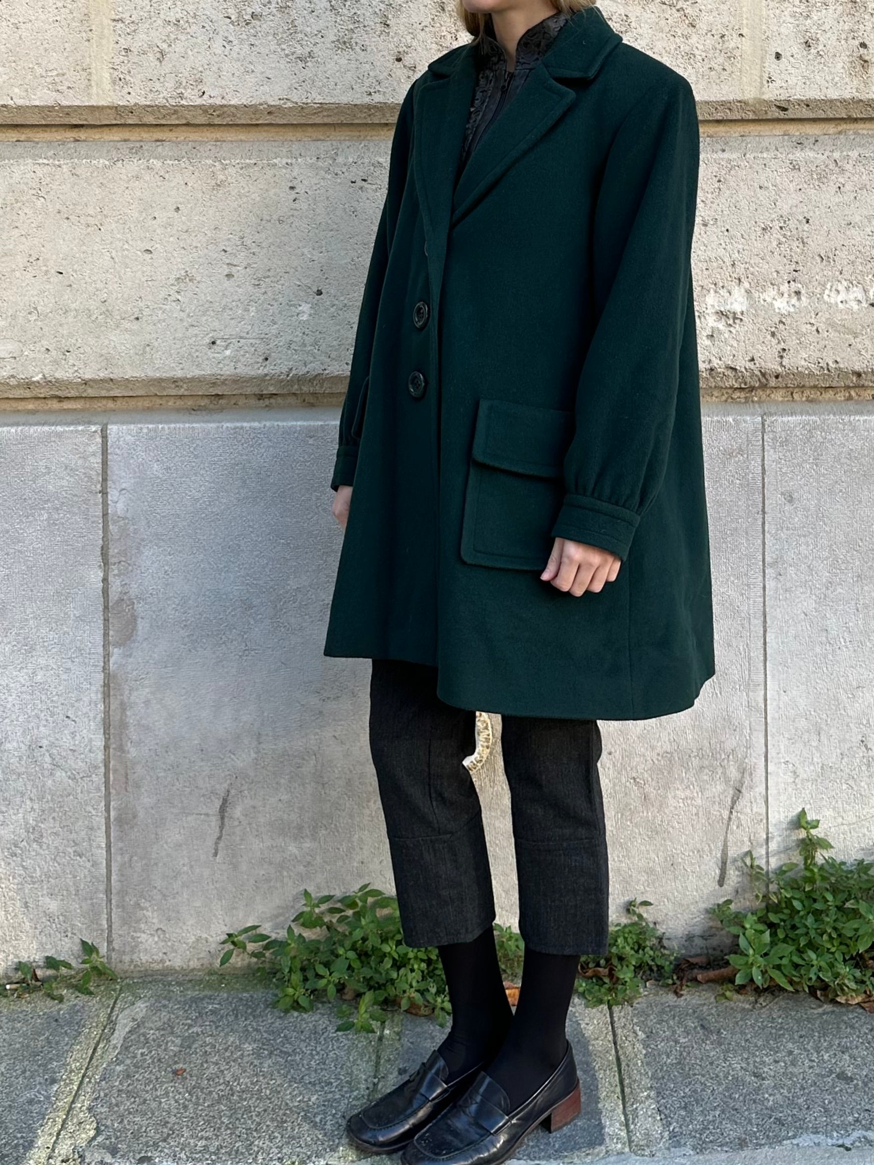 SAINT LAURENT 1980s WOOL COAT