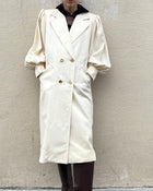 GIVENCHY CREAM COAT 1980s